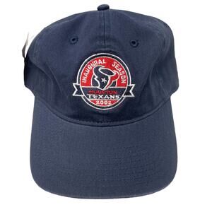 Texans NFL 2002 Inaugural Season Baseball Hat Buckle Strap New with Tags